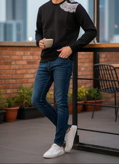 Front Back Printed Sweatshirt