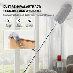 Long Handle Grey Fan Duster