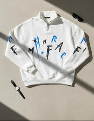 Letter printed  Mockneck